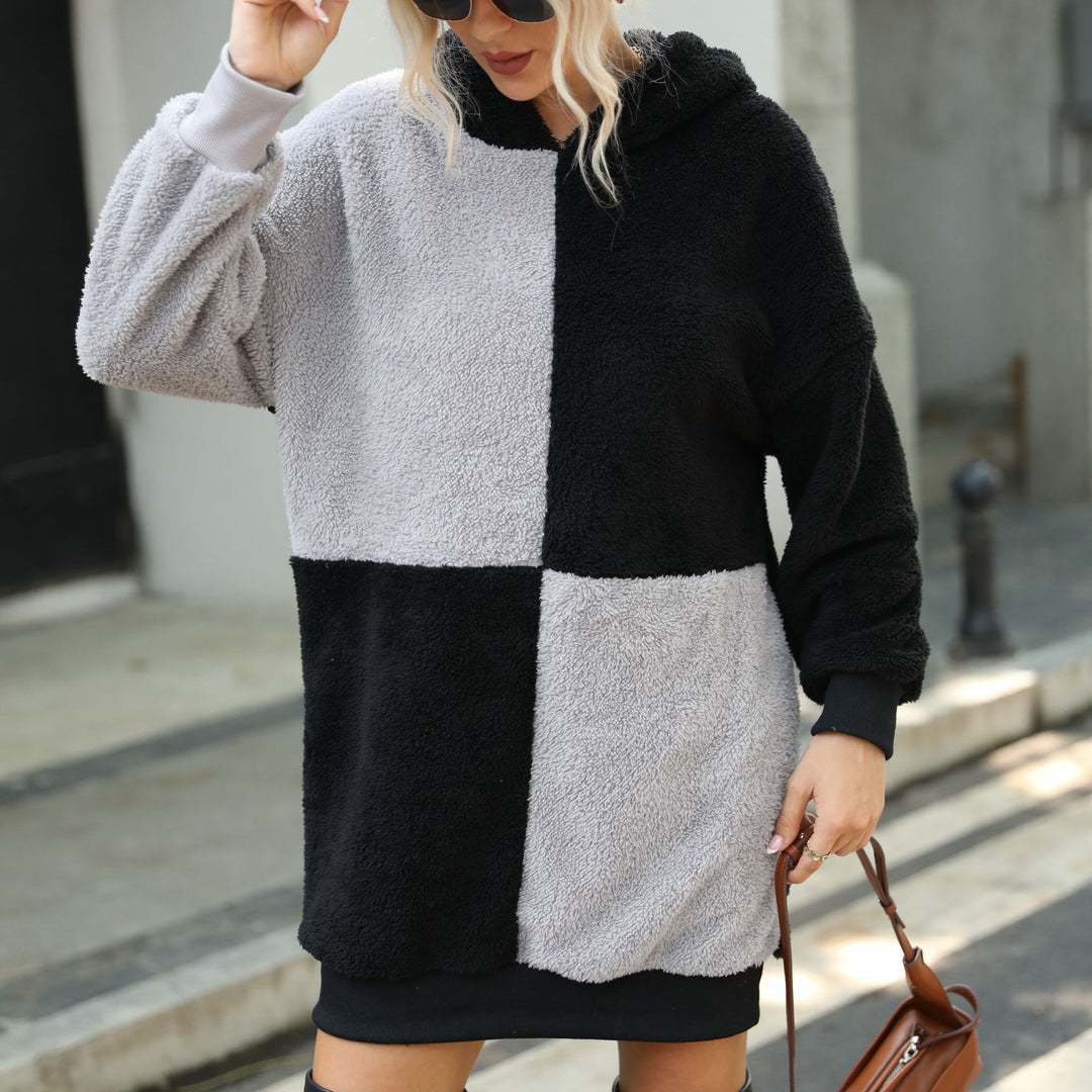 Damen Kuscheliger Kapuzenpullover Drune