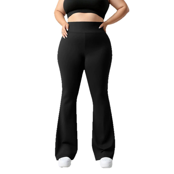 Damen Flare-Leggings mit hohem Bund, butterweichem Stretch und formender Hüftnaht Drune
