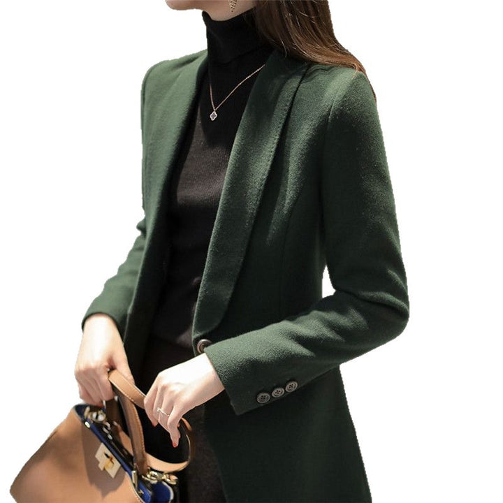 Damen Eleganter Blazer mit Revers Drune