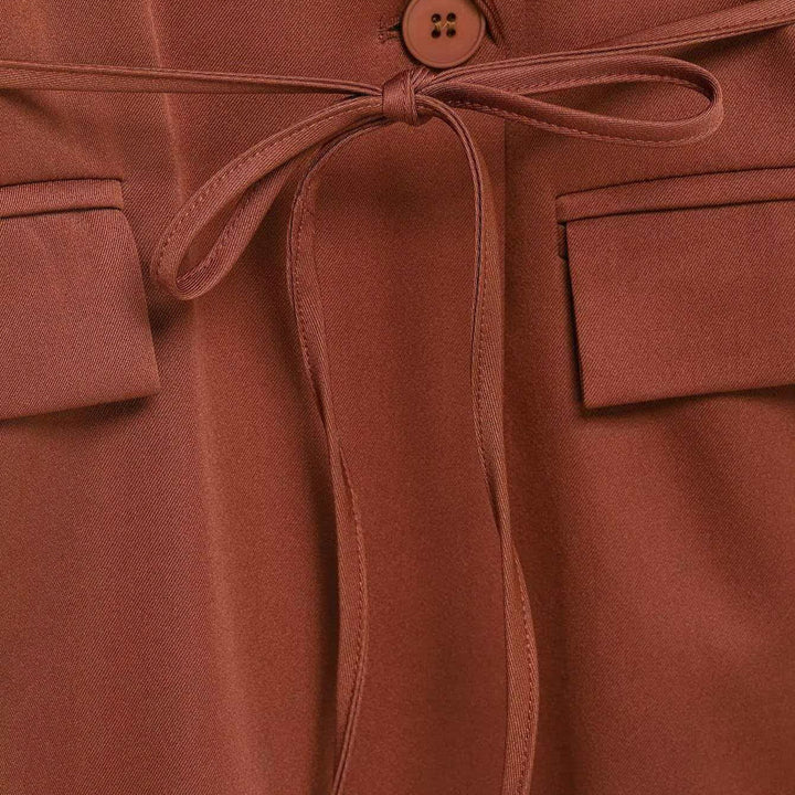 Damen modische Blazerjacke mit tailliertem Schnitt und breiten Ärmeln Drune