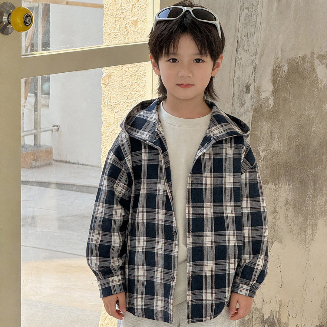 Unisex lässige karierten Hemdjacke Drune