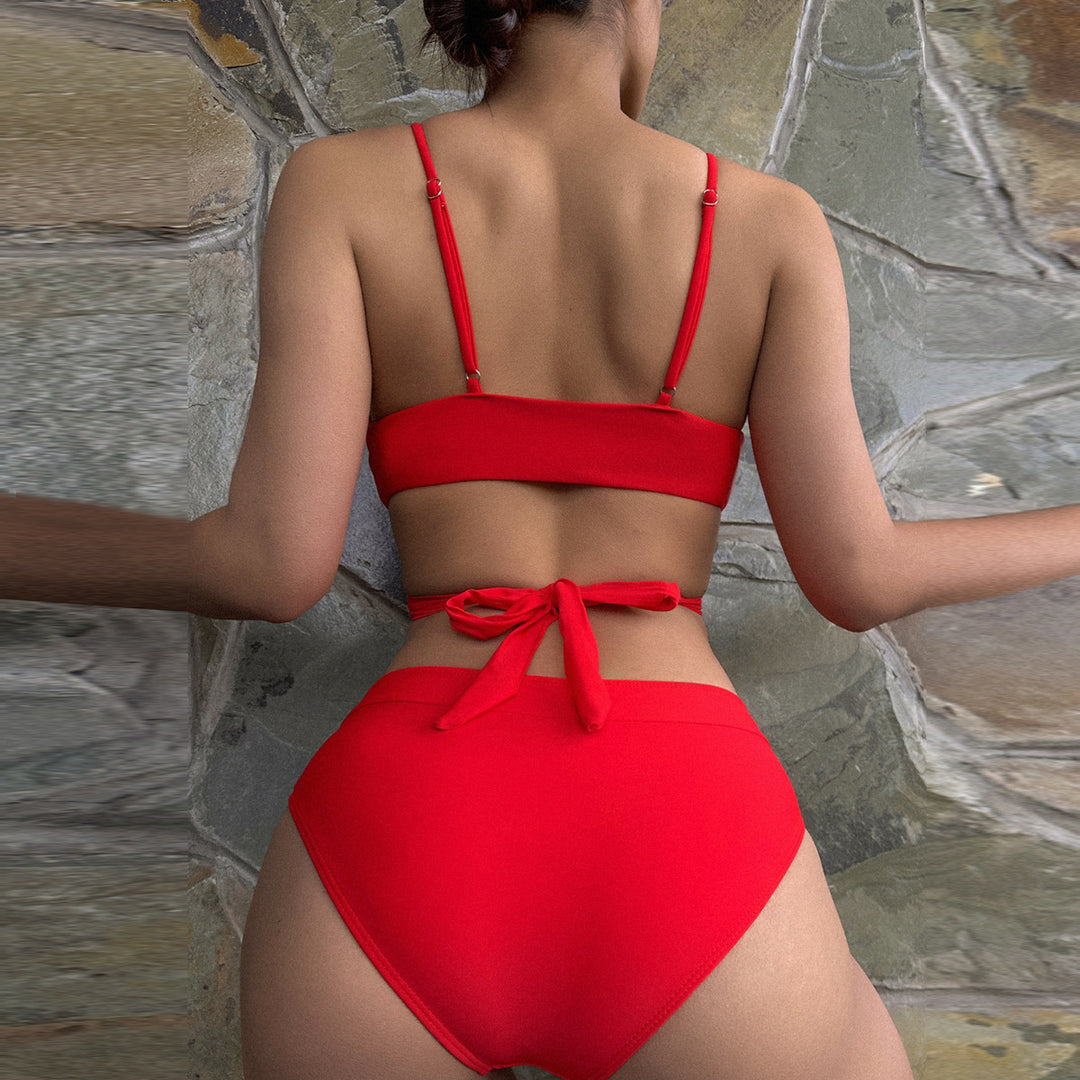 Damen Triangel-Bikini mit modischen Akzenten Drune