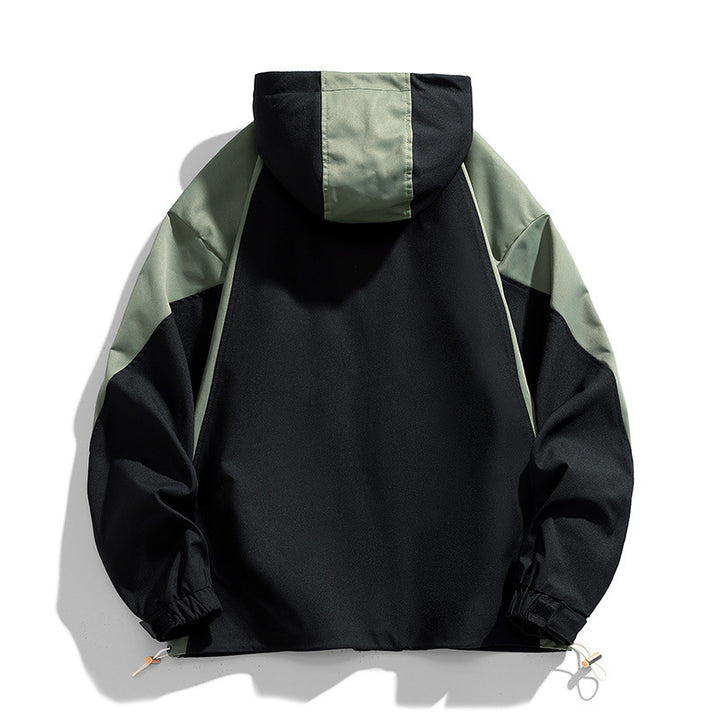 Unisex Kapuzen-Fieldjacke mit Utility-Brusttasche, D‑Ring und Kordelzug Drune