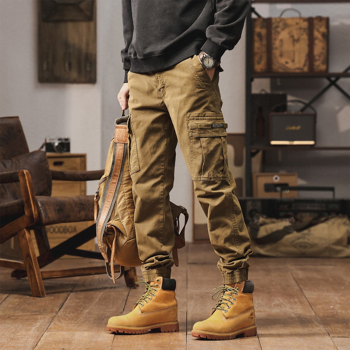 Herren Cargo-Jogginghose mit Multifunktionstaschen & elastischen Bündchen Drune