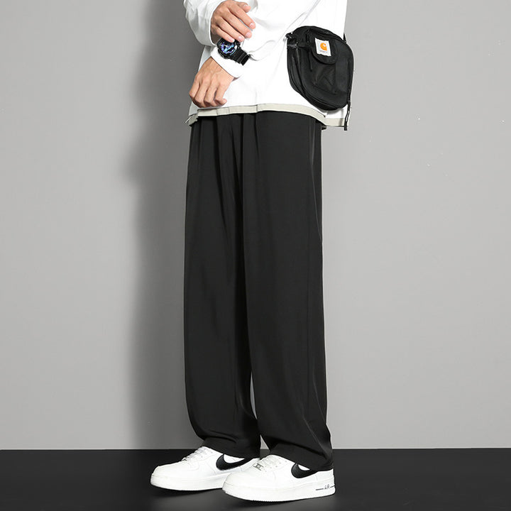 Herren Stilvolle Weitgeschnittene Freizeithose