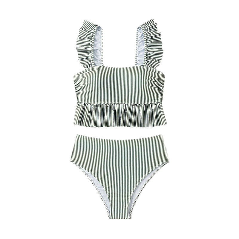 Damen Tankini mit Rüschendesign und breiten Trägern Drune