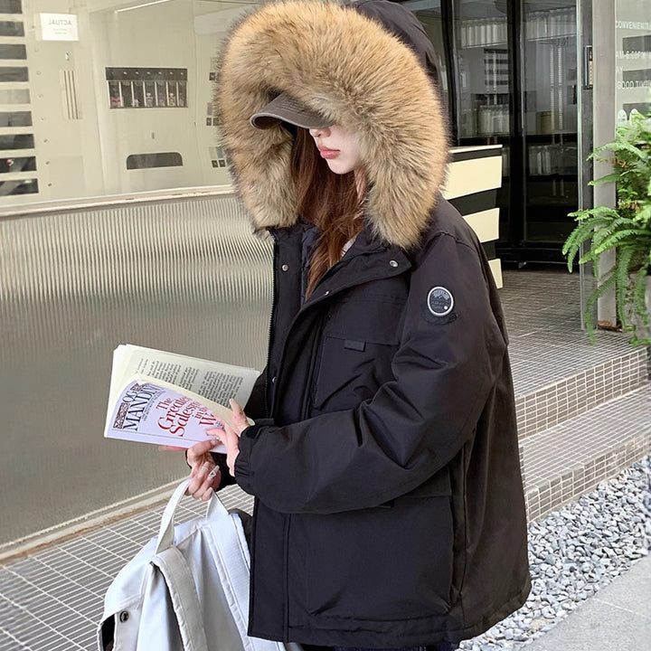 Damen Funktionsparka mit abnehmbarem Kunstfellkragen und praktischen Taschen Drune