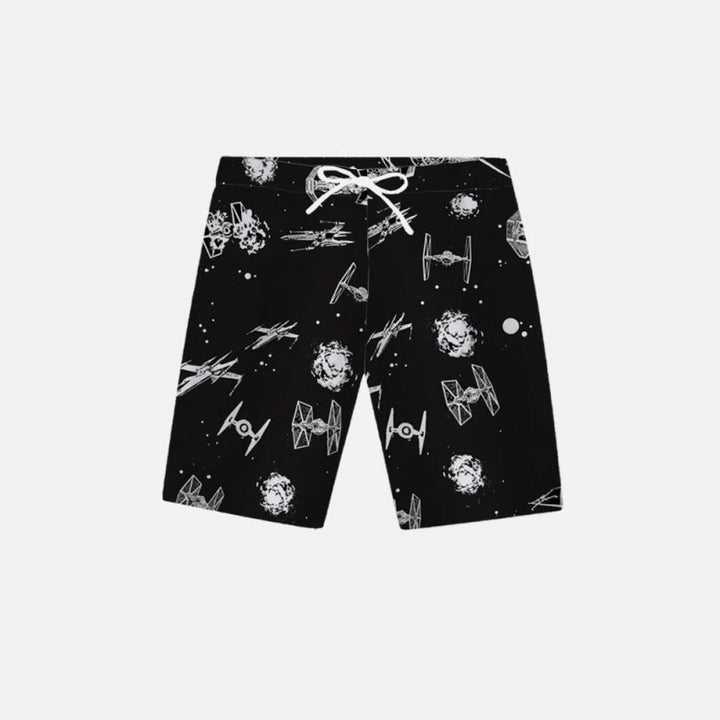 Herren Grafik Psychedelischer Druck Badehose Drune