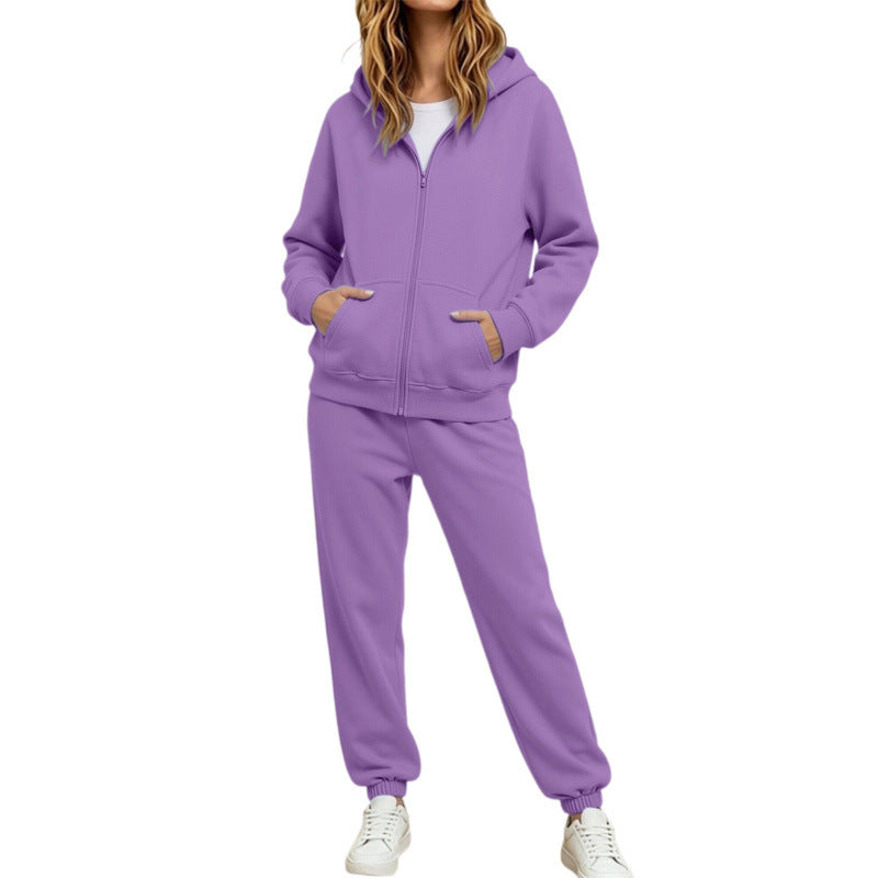 Damen Komfortabler Kapuzenpullover und Jogginghose Set Drune