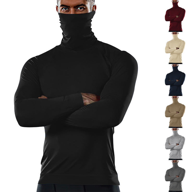 Herren Funktionsshirt mit hohem Kragen und anschmiegsamer Passform Drune