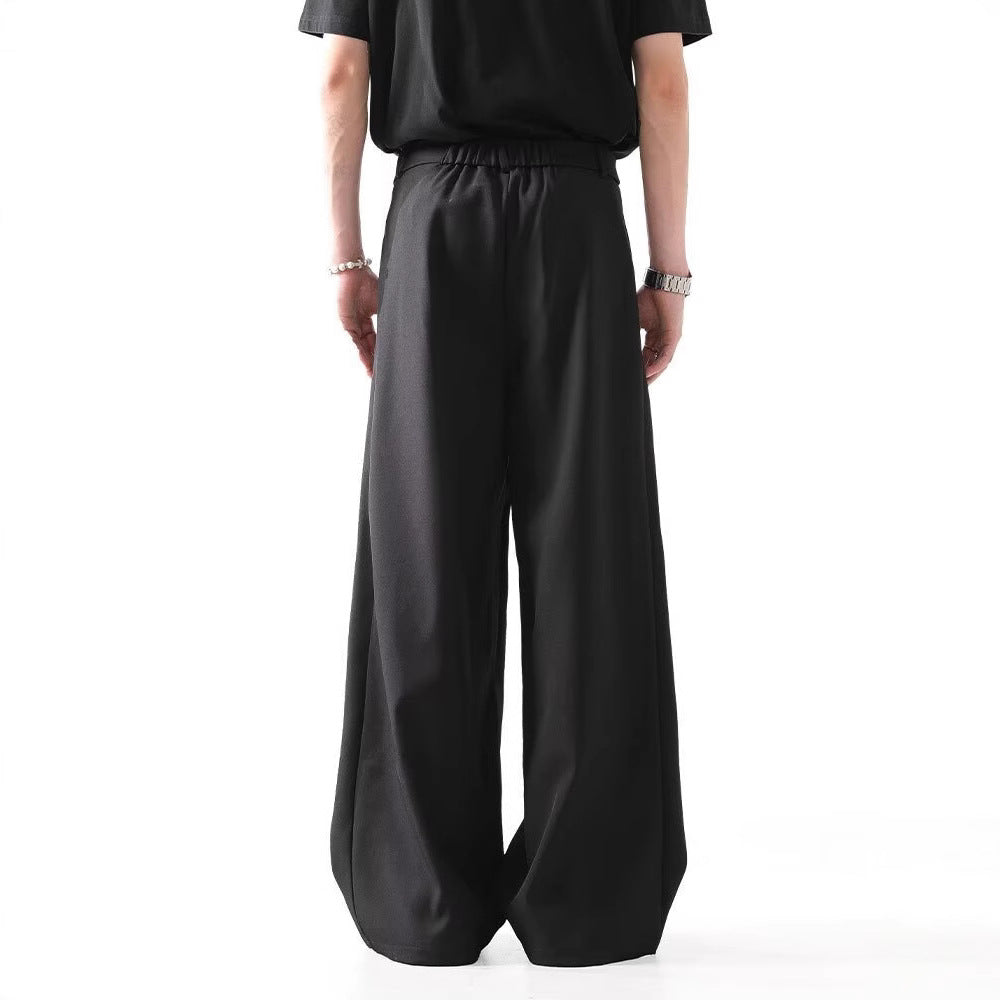 Herren Weite Anzughosen mit dekorativen Falten Drune