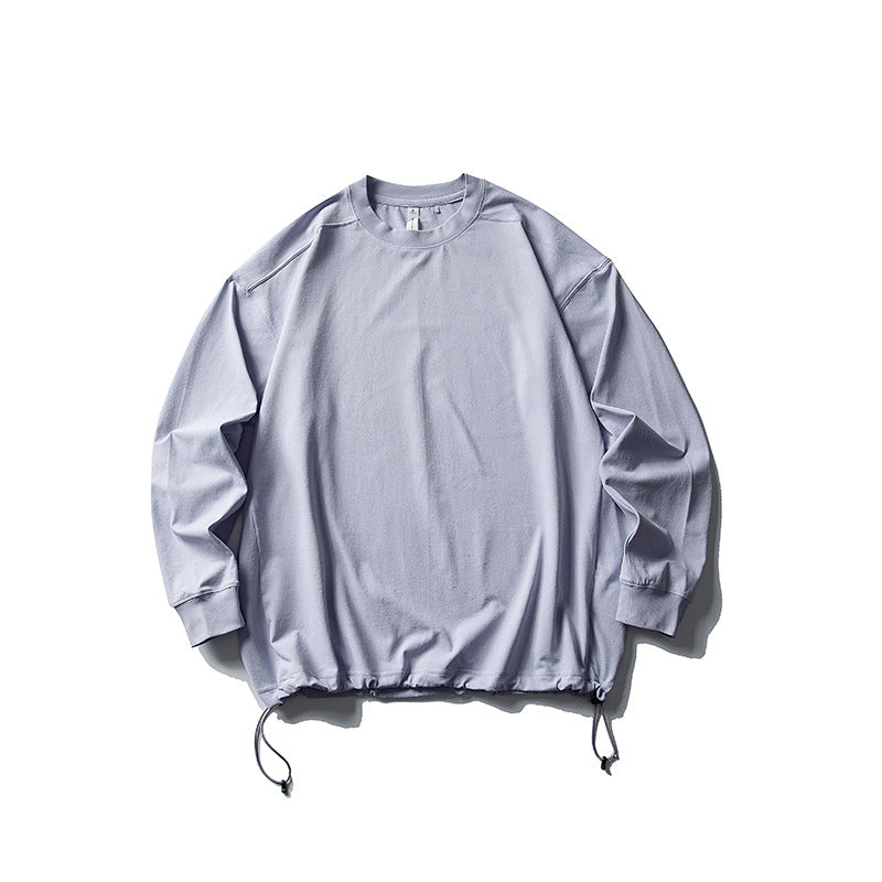Unisex Oversize-Sweatshirt mit verstellbarem Kordelzugsaum, Raglanärmeln und Rippbündchen Drune