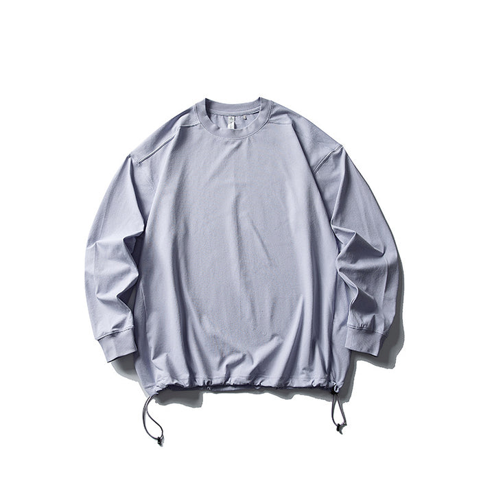 Unisex Oversize-Sweatshirt mit verstellbarem Kordelzugsaum, Raglanärmeln und Rippbündchen Drune