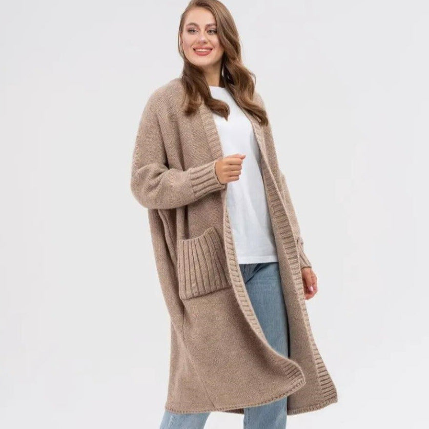 Damen Oversized Strickmantel Drune