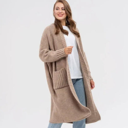 Damen Oversized Strickmantel Drune