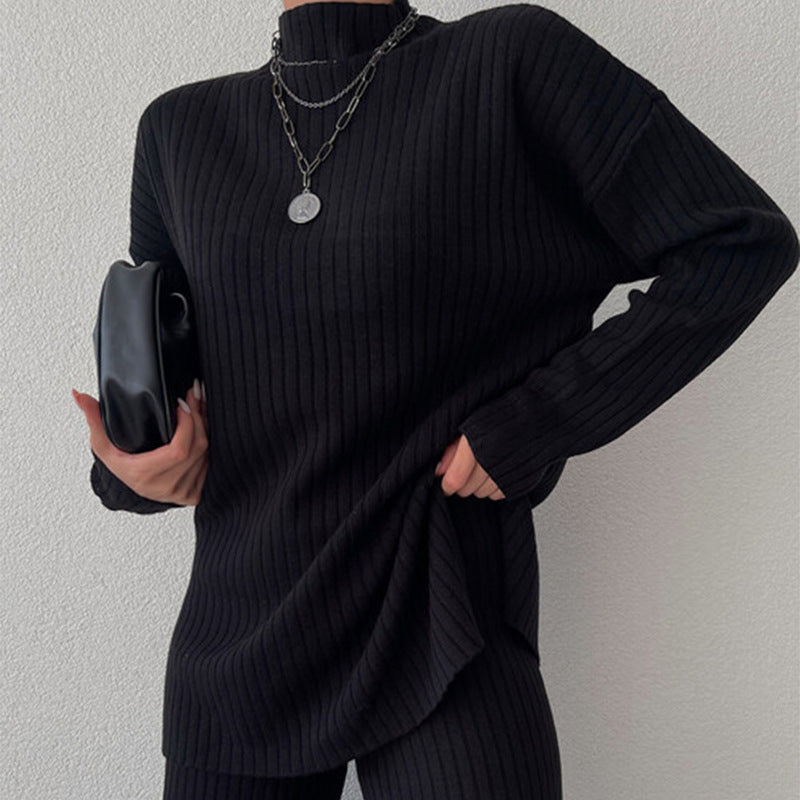 Damen Pullover im modernen Rippen-Design mit lässigem Schnitt Drune