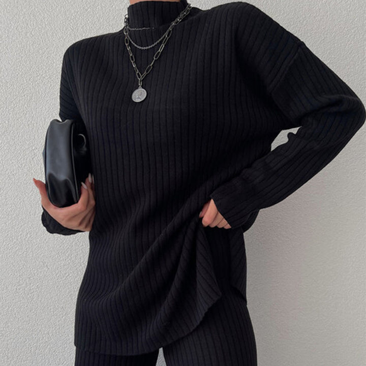 Damen Pullover im modernen Rippen-Design mit lässigem Schnitt Drune