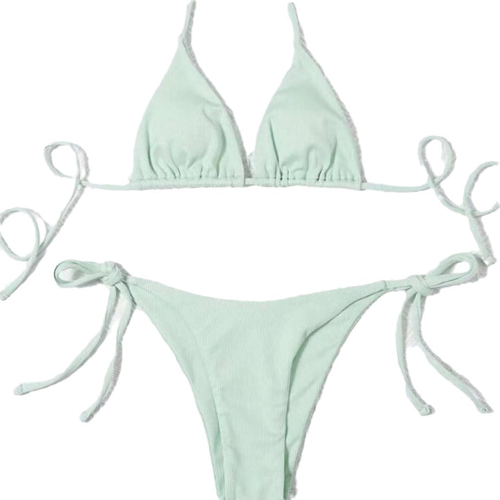 Damen Triangel-Bikini mit verstellbaren Schnüren Drune