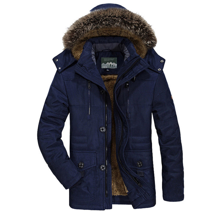 Herren Winterjacke mit Fleece-Futter Drune