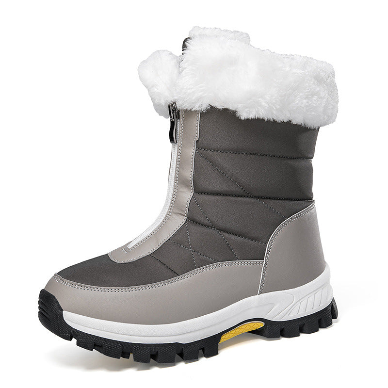 Damen thermoisolierte Winterstiefel mit wasserdichter Außensohle und bequemem Futter Drune