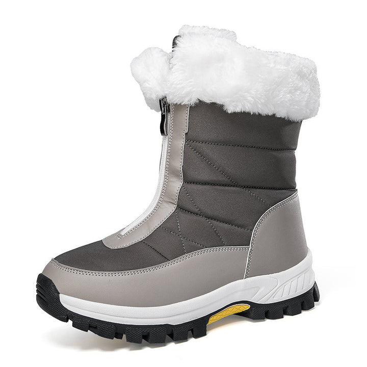 Damen thermoisolierte Winterstiefel mit wasserdichter Außensohle und bequemem Futter Drune