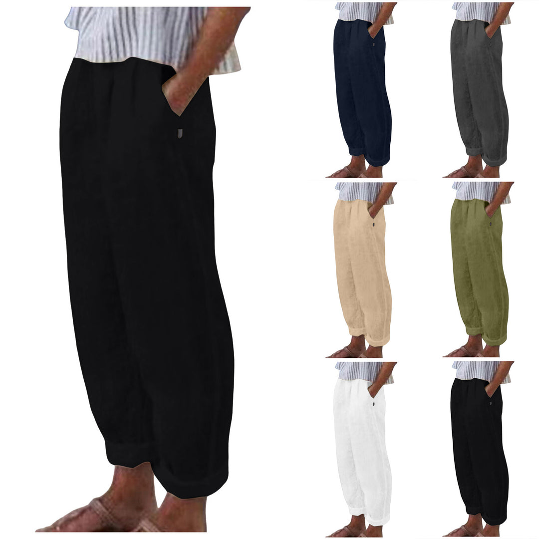 Damen Relaxed Fit Leinenhose Drune