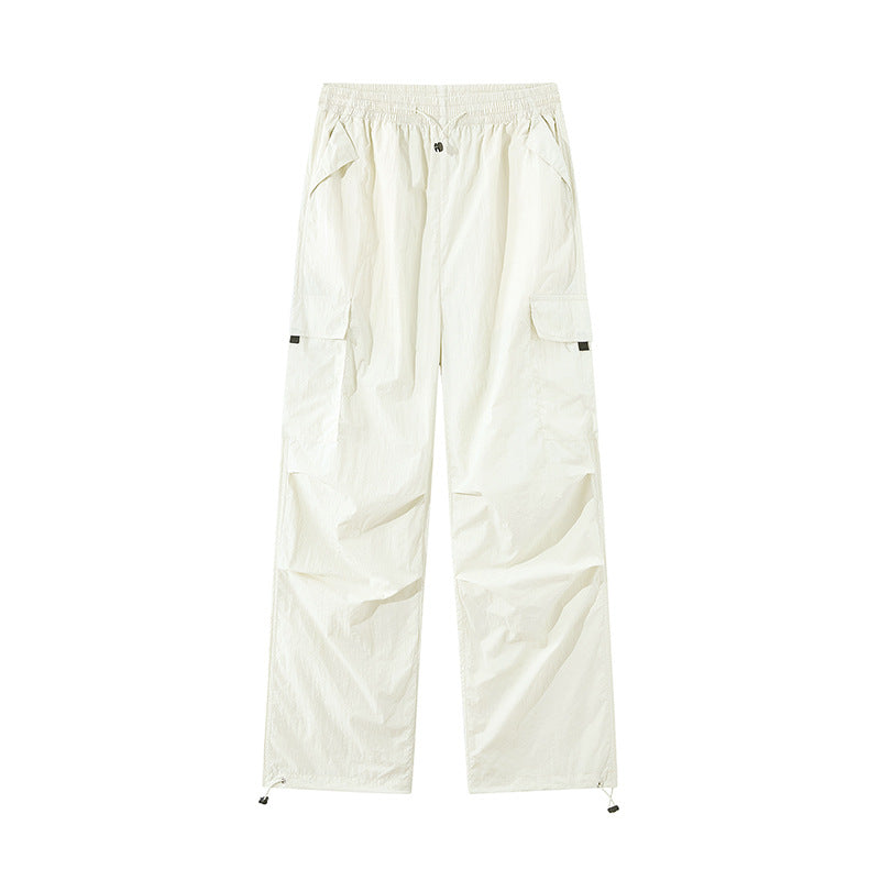 Unisex Leichte technische Cargo-Hose mit Kordelzug und verstellbarem Saum Drune