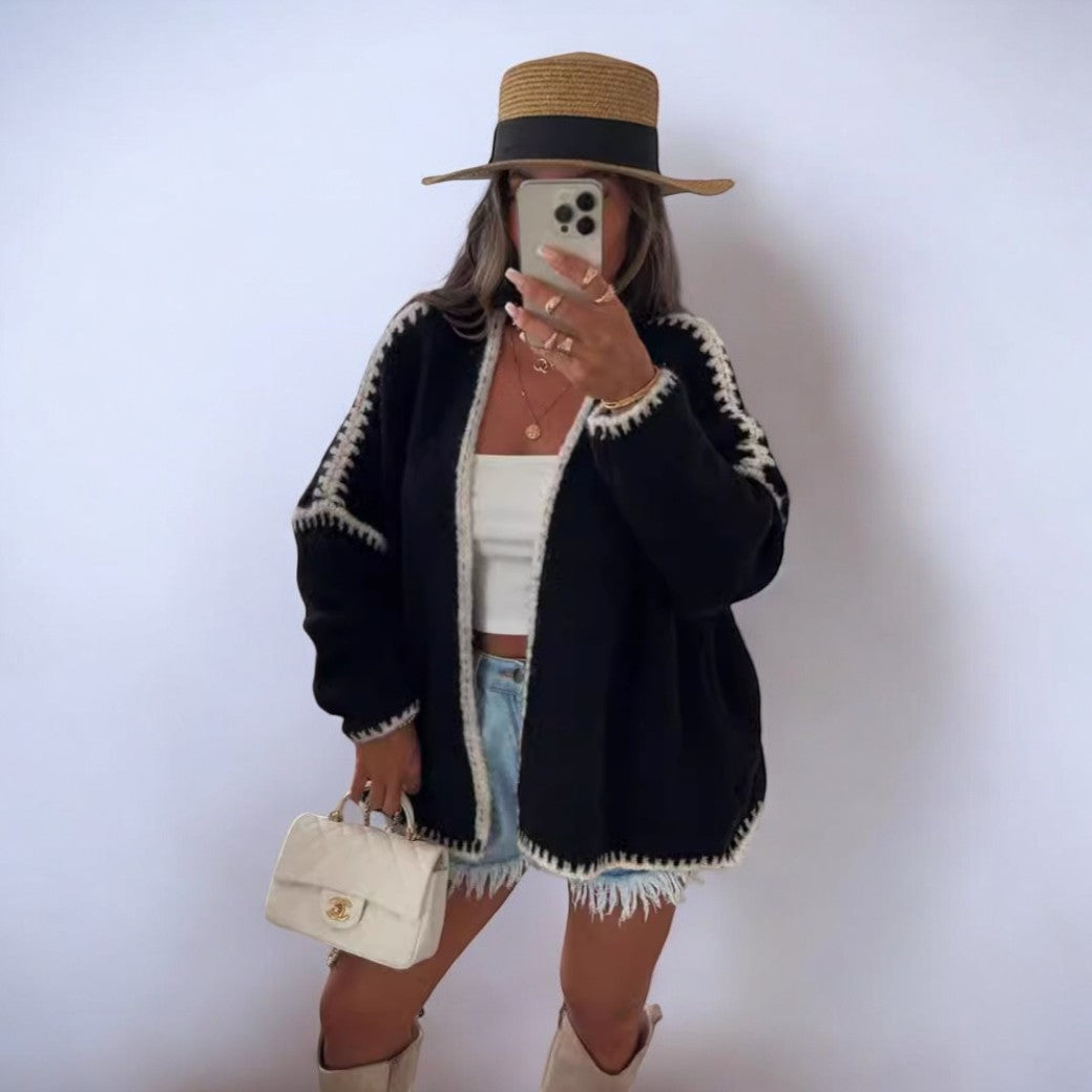 Drune | Elegante Strickjacke Im Overgröße Stil
