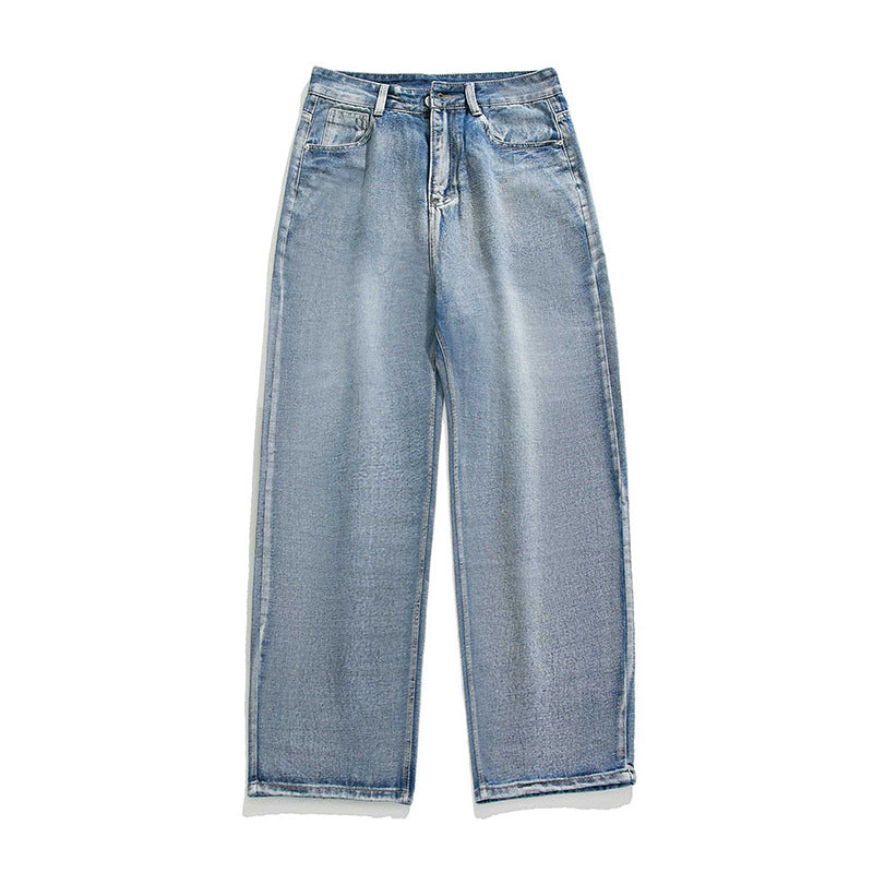 Damen Hochgeschnittene Cropped-Denimhose mit tapered Bein und rohem Saum Drune