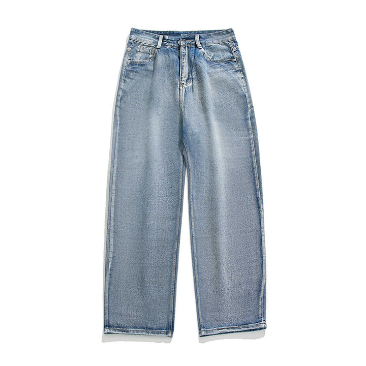 Damen Hochgeschnittene Cropped-Denimhose mit tapered Bein und rohem Saum Drune