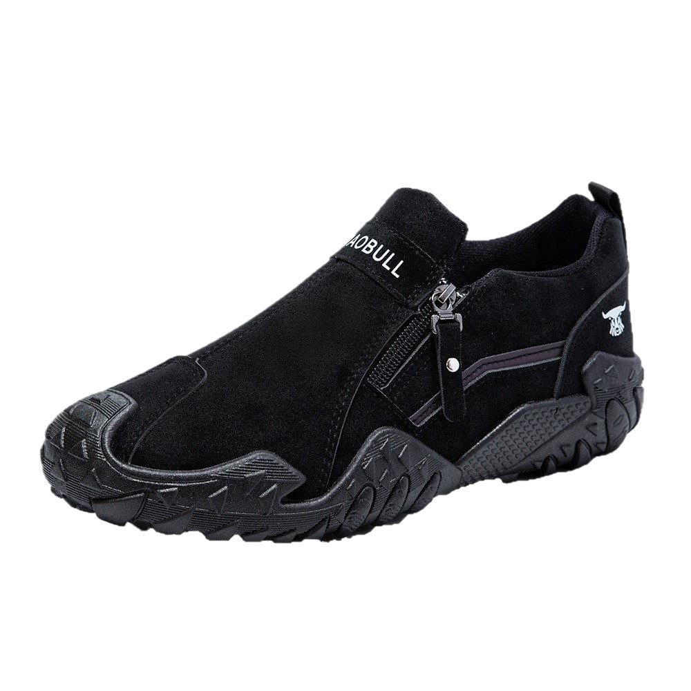 Herren Sportliche Slip-On Sneakers mit Zipper Drune