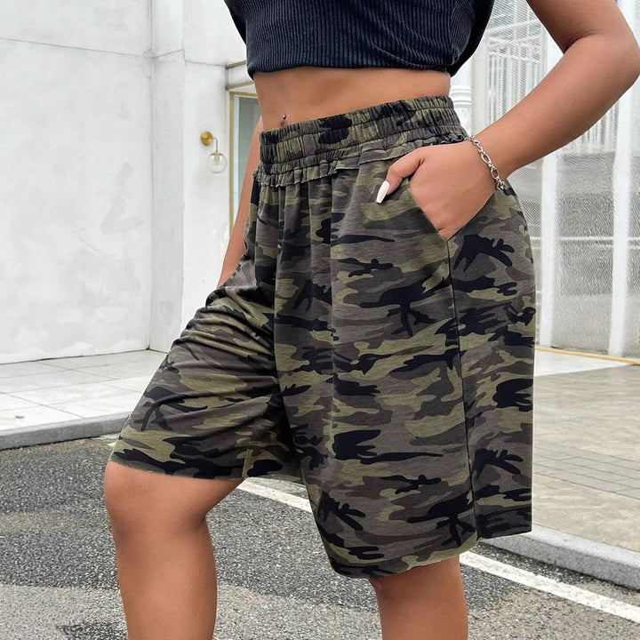 Damen Freizeithosen im modernen Camouflage-Design Drune