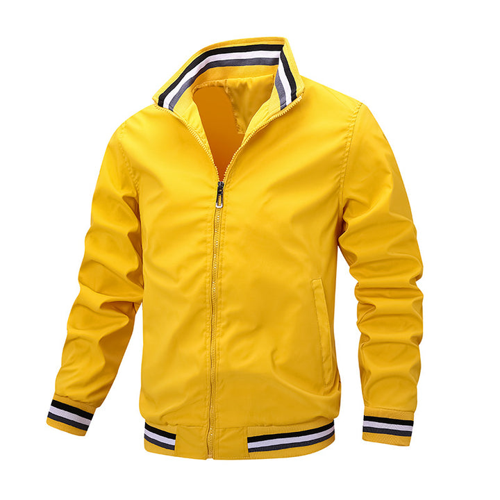 Herren Sportliche Übergangsjacke mit kontrastierenden Akzenten Drune