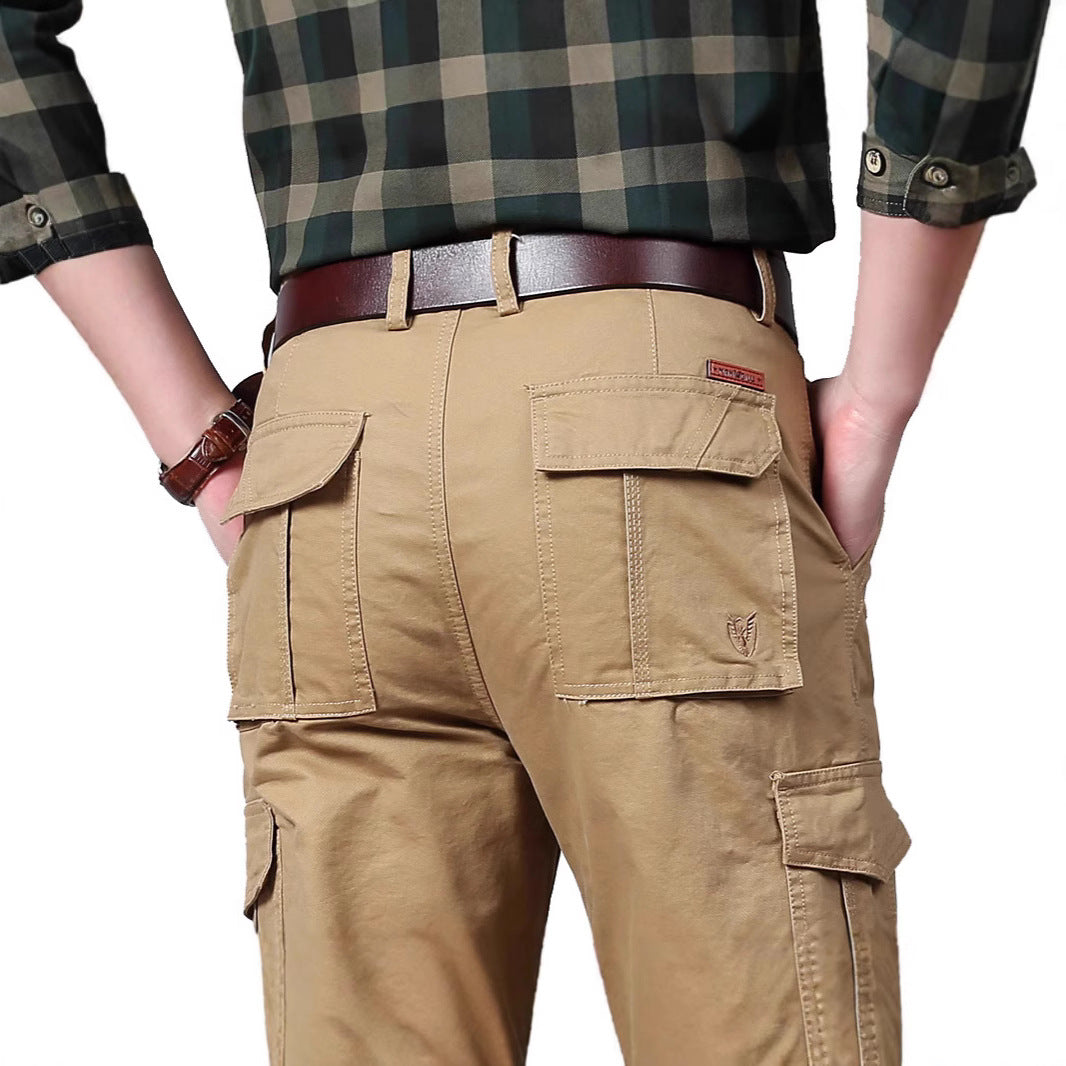 Herren Cargohose mit mehrfachen Klappentaschen und robustem Baumwollmix Drune