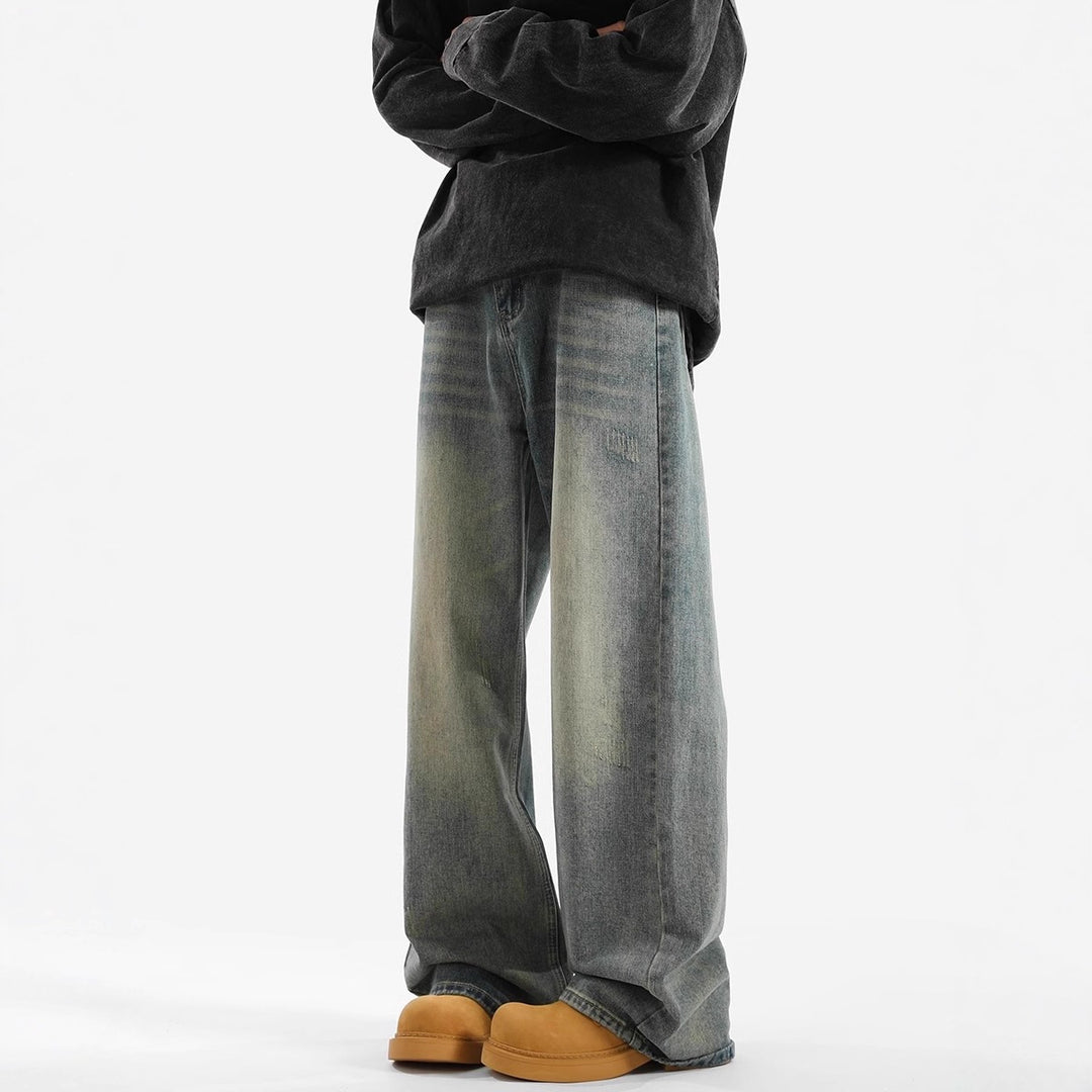 Damen Weit geschnittene lässige Jeans Drune