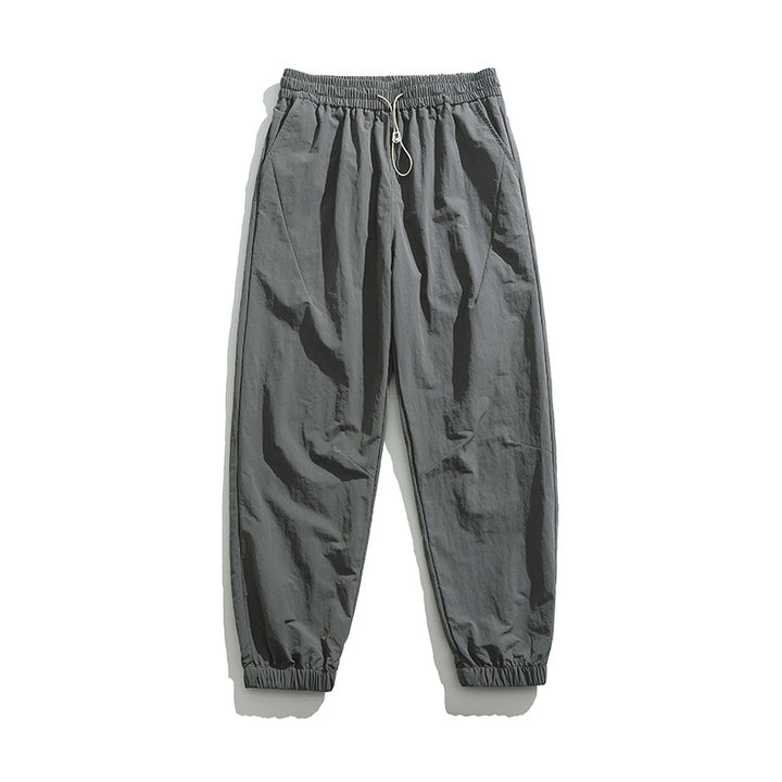 Herren Leichte Nylon-Jogginghose mit elastischem Bund, Kordelzug & gerippten Bündchen Drune