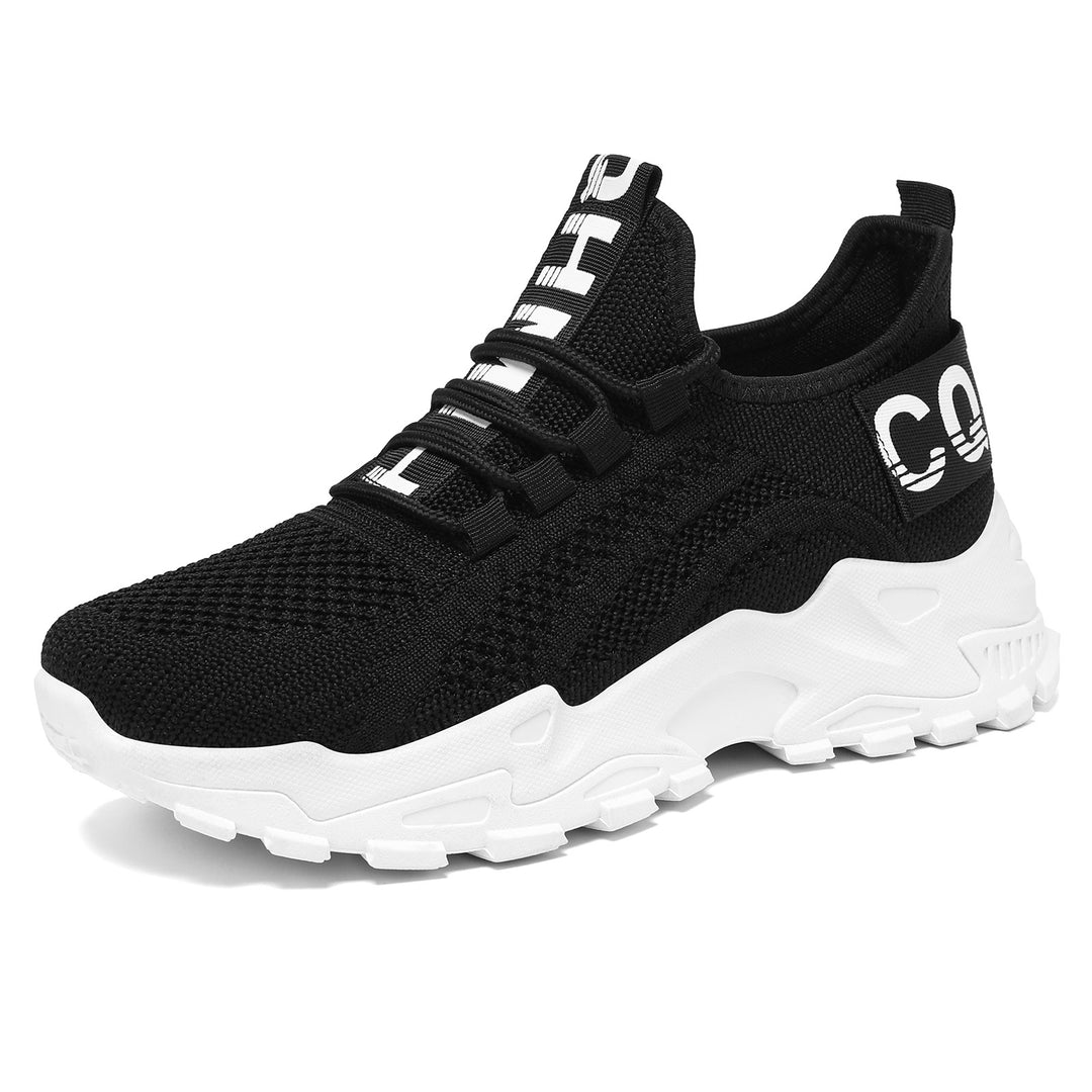 Damen nan nahtloser 3D-Strick Slip-On Sneaker mit elastischem Schlupfschaft, gepolsterter Fersenlasche und griffiger Hybridprofilsohle Drune