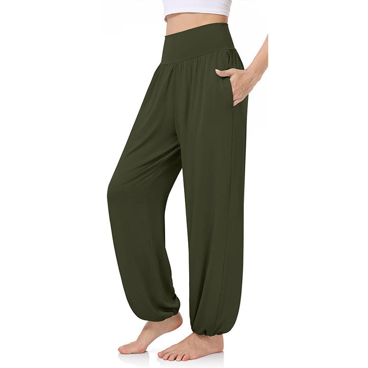 Damen Weite Freizeithose mit elastischem Bund und praktischen Seitentaschen Drune