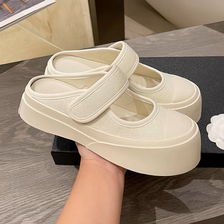 Damen Komfortable Slip-On Sneakers mit elastischem Riemen Drune