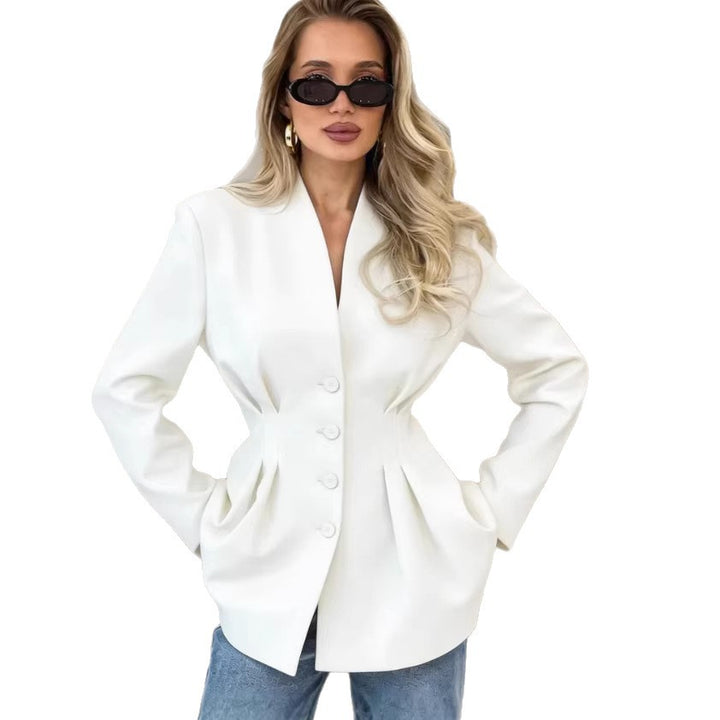 Damen Modische Blazerjacke mit taillierter Passform