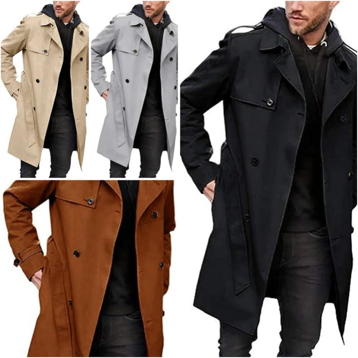 Herren Trenchcoat mit klassischem Stil Drune
