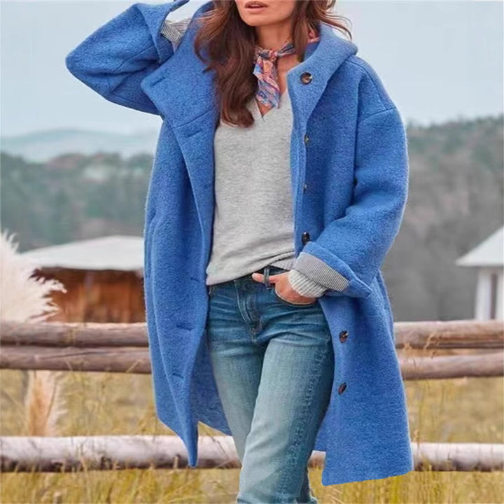 Damen oversized Freizeitmantel mit modischem Schnitt Drune