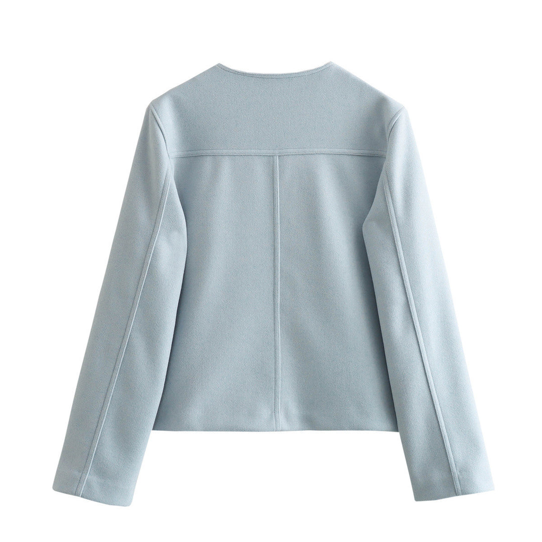 Damen moderne Jacke aus weichen Materialien mit strukturiertem Design Drune
