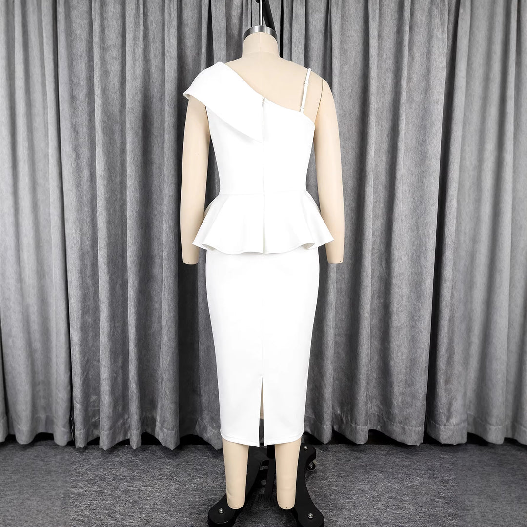 Damen Peplum Kleid Drune