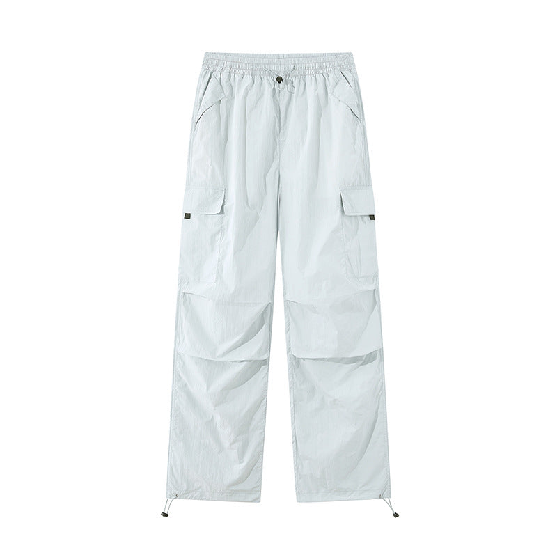 Unisex Leichte technische Cargo-Hose mit Kordelzug und verstellbarem Saum Drune