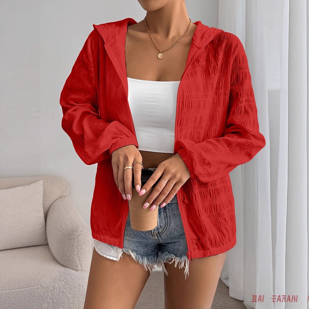 Damen lässige Kapuzenjacke Drune
