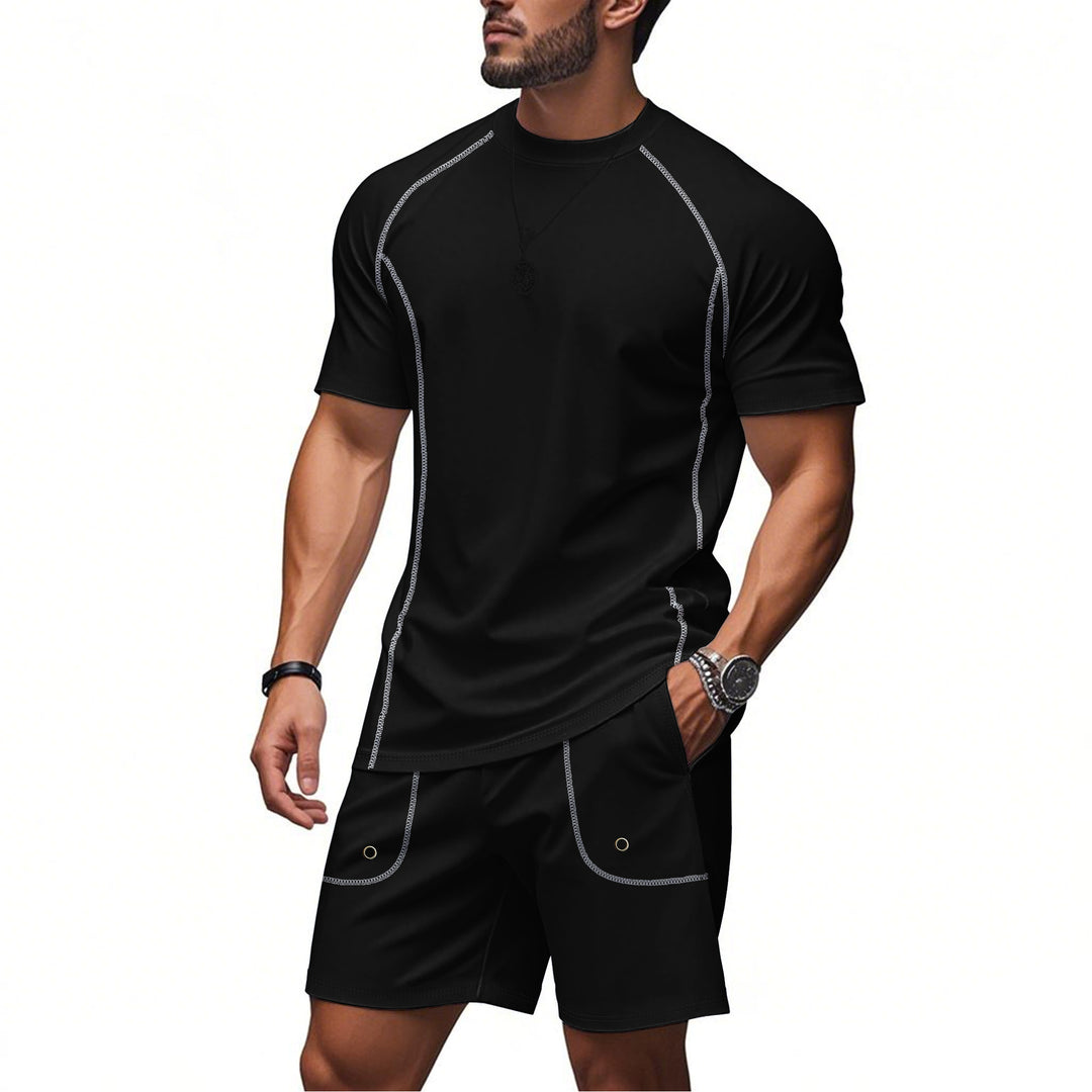 Herren Sportset mit atmungsaktivem T-Shirt und Shorts Drune