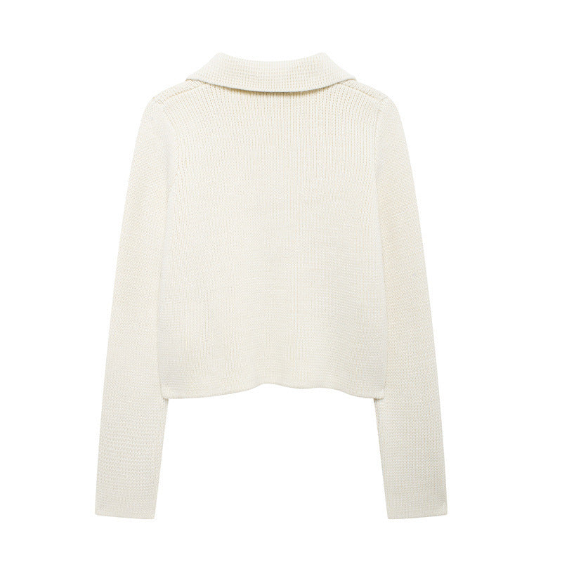 Damen Strickjacke mit doppelter Knopfreihe und praktischen Taschen Drune