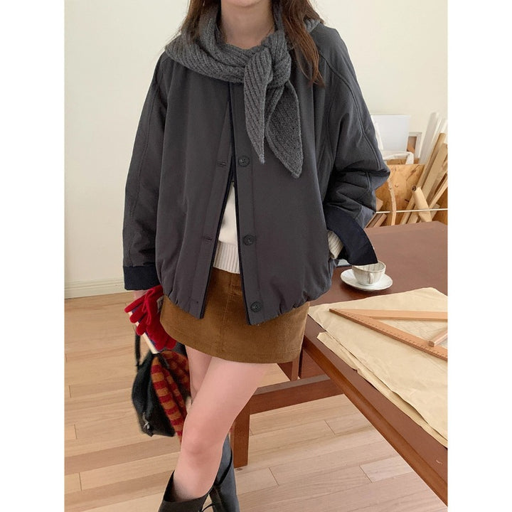 Damen lässige Übergangsjacke mit praktischen Knöpfen und elegantem Schnitt Drune