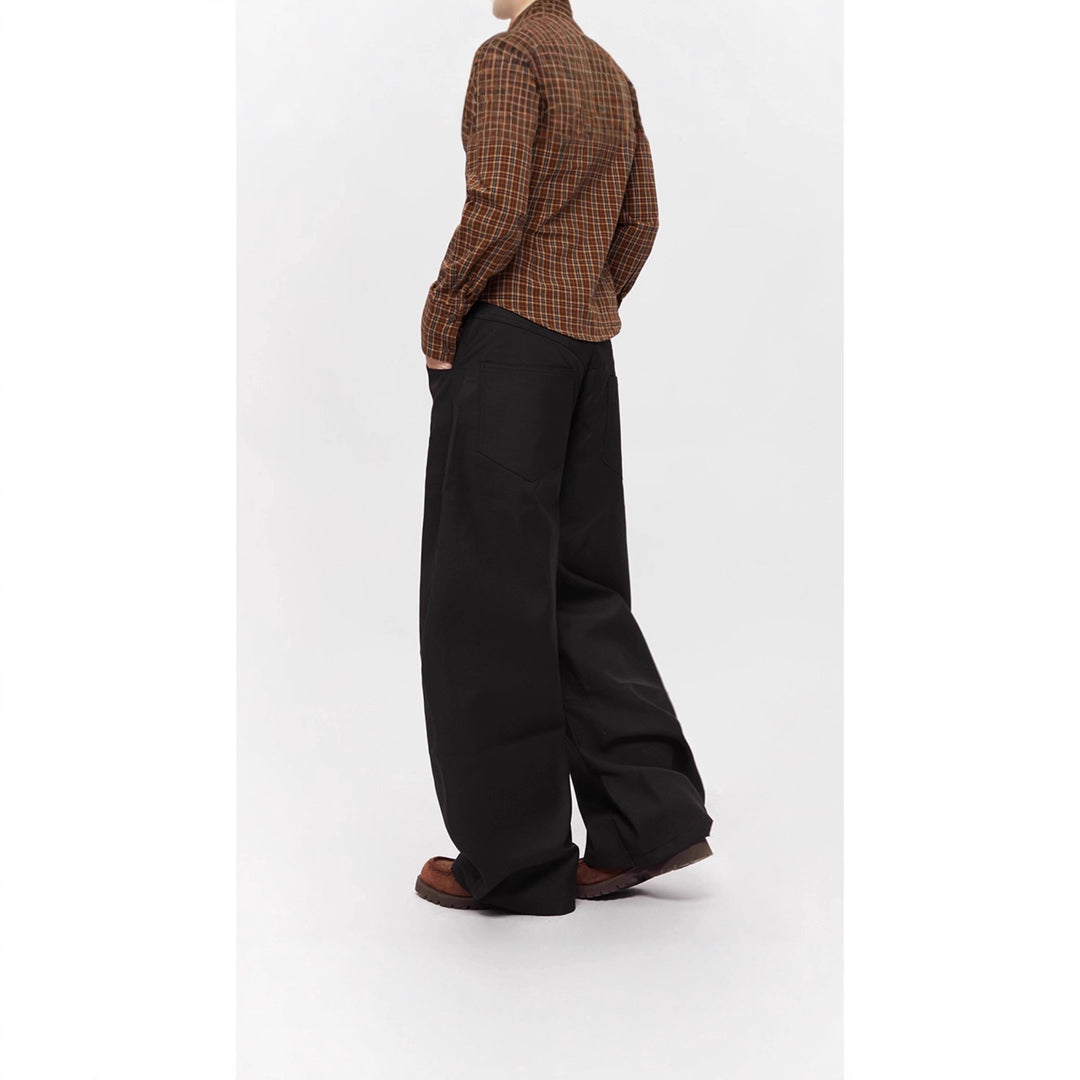 Damen Modische Weitbein-Hose Drune